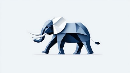 幾何学模様 象 イラスト