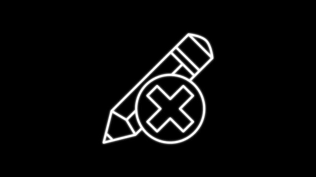 Education pen icon animation.