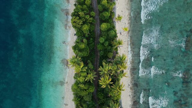 Tuvalu, Island, Ocean, Drone