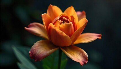 Fototapeta premium Close-up of a wilting flower, petals browning and drooping, symbolizing the agonizing finality of death and decay , agony, morbid, flower