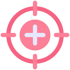 Target Sign, Aim Goal, Success, Focus Vector Icon, Achievement, User Interface, User Experience, Flat Style Isolated Vector Icon.