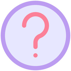 Question Mark Sign Icon, FAQ Button. Asking Questions. Ask For Help. Question Mark Stamp. Need Information. Query. User Interface, User Experience, Flat Style Isolated Vector Icon.