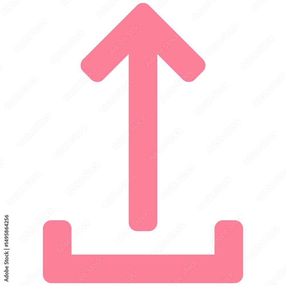Poster uploading vector icon, upload icon, user interface, user experience, flat style isolated vector icon