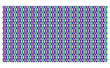 set of seamless geometric patterns