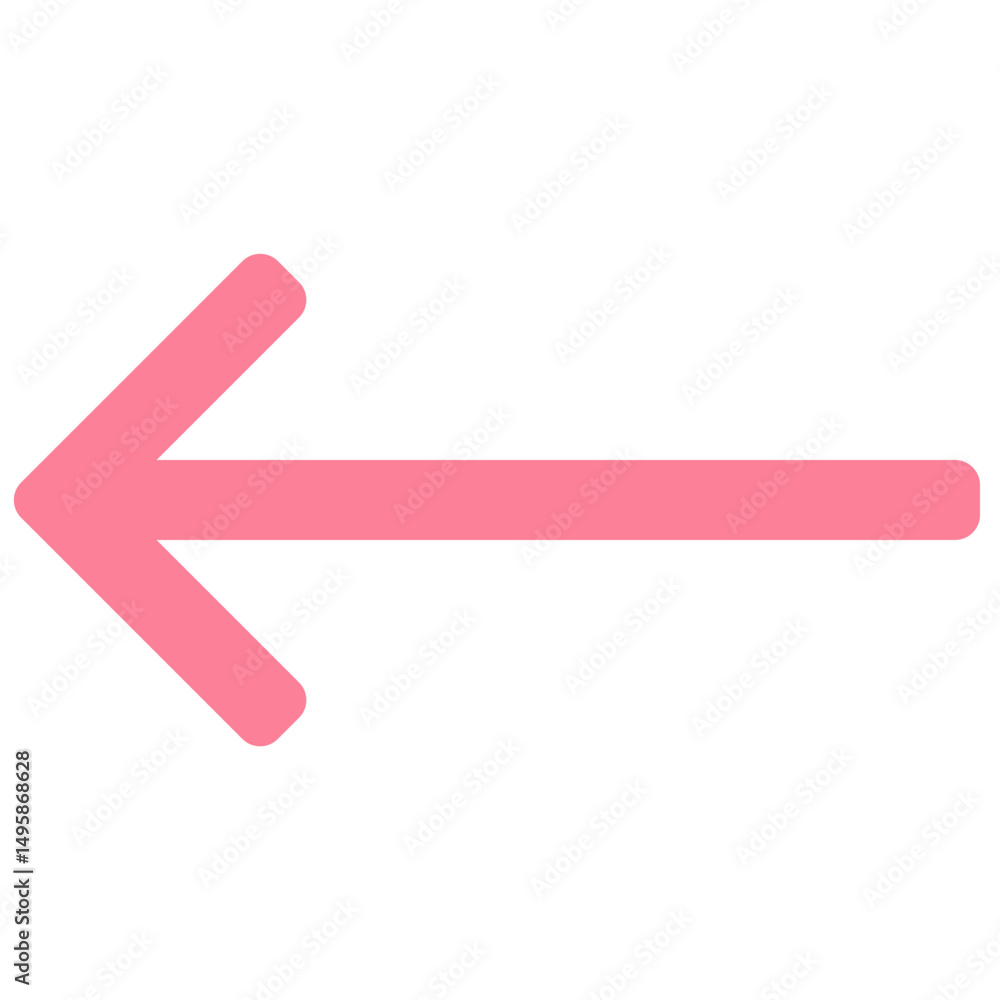 Poster left arrow icon symbol. left arrow icon vector. flat style isolated vector icon.