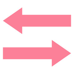 Left And Right Arrows Tick Vector Flat Isolated Icon, User Interface Icon.