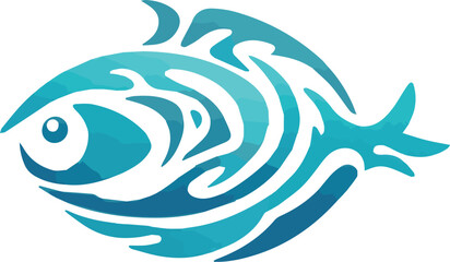 vector illustration of a fish, company logo