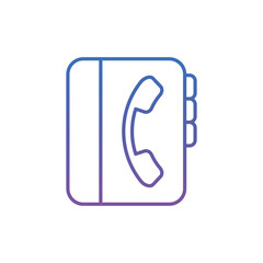 Telephone Book Vector icon