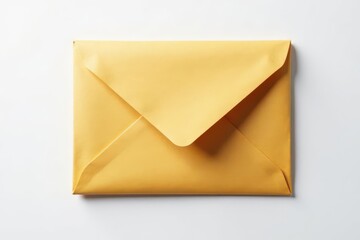 Sealed envelope, single object on stark white , confidential file, document, sealed