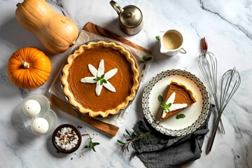 The pumpkin pie making composition