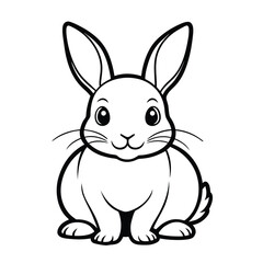 vector illustration of a rabbit