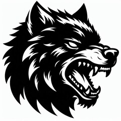 Fototapeta premium wolf silhouette