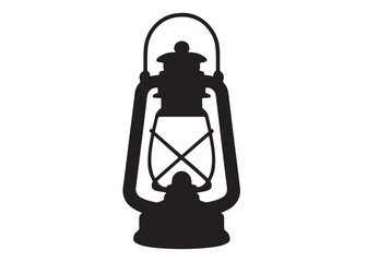 Silhouette of a Lantern logo silhouette vector,  hurricane lamp logo icon silhouette design, Silhouette old unique lantern, ramadan lantern vector silhouette  vector style isolated on white background © Adobe design