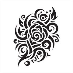 illustration vector graphic of tribal art abstract design ornament tattoo