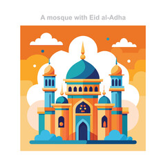 Mosque Celebrating Eid al-Adha