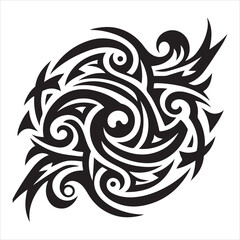 illustration vector graphic of tribal art abstract design ornament tattoo