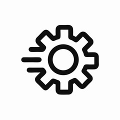 Fast Gear Icon, Speed Settings, Quick Configuration, Cogwheel, Process Optimization