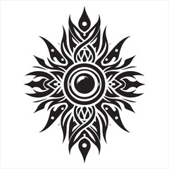 illustration vector graphic of tribal art abstract design ornament tattoo