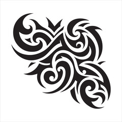 illustration vector graphic of tribal art abstract design ornament tattoo