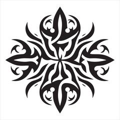 illustration vector graphic of tribal art abstract design ornament tattoo