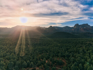 sunset in sedona