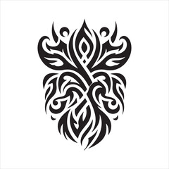 illustration vector graphic of tribal art abstract design ornament tattoo