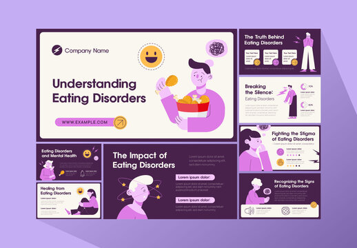 Purple And Beige Eating Disorder Awareness Educational Presentation