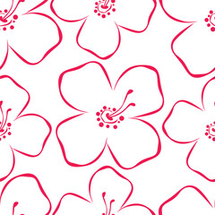 Seamless pattern with floral background