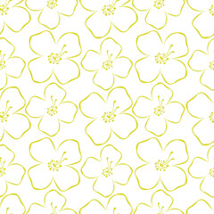 Seamless pattern with floral background