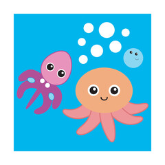 Adorable Sea Creatures With Happy Faces