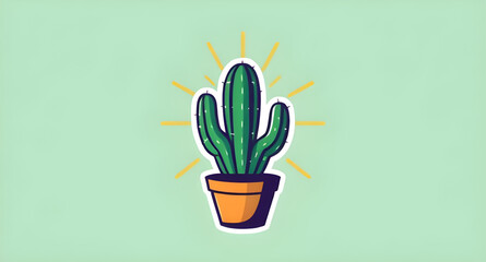 cactus simple vector, cactus outline cartoon, cactus colorful illustration, cactus nature cartoon, cactus character, cactus smiley cartoon, cactus cartoon art, cactus symbol vector, cactus minimal des