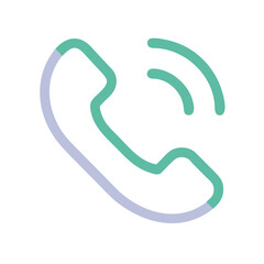 Professional phone icon isolated with transparent background clean cutout ready for design projects