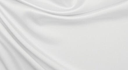 Fototapeta premium Elegant white silk fabric texture for fashion and design background