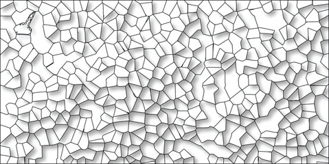 Obraz premium Abstract geometric pattern with cell structure and shadow effect in black and white suitable for various creative designs