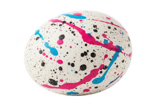 Speckled egg isolated on transparent background