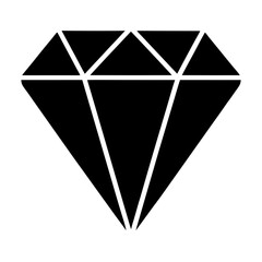 Simple and elegant black and white diamond gem design illustration vector