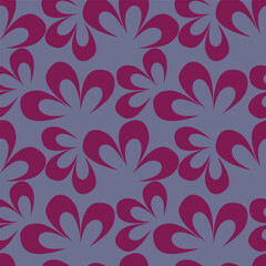 Trendy floral seamless pattern. Simple red and beige daisy. Spring flower template for packaging, postcards, textile printing, wallpaper. Hand drawn illustration isolated on white background