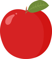 Red Apple PNG Illustration / 빨간 사과 투명 배경 일러스트