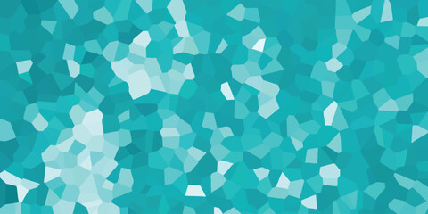 Abstract mosaic background in shades of teal and turquoise  ideal for graphic design and digital art projects providing a textured effect