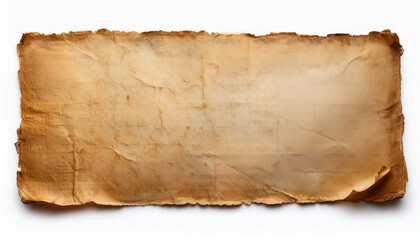 old paper isolated on a white background
