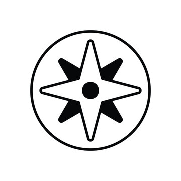 Wind Rose Vector icon