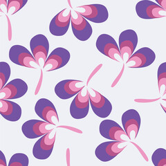 Seamless pattern with floral background