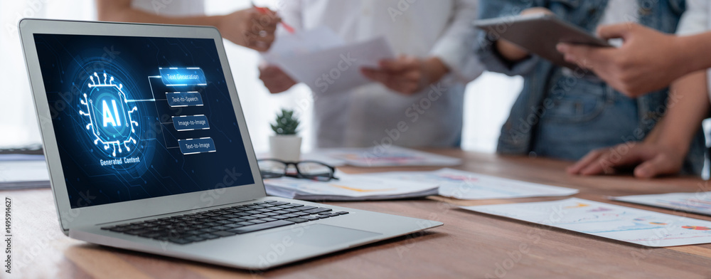 Aufkleber Generative AI virtual assistant tools for prompt engineer and user for ease of engage artificial intelligence AI technology help people to work with generative AI functions by prompting the AI brisk