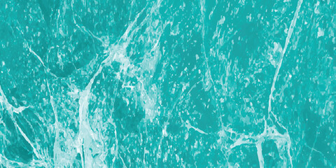 Abstract texture of turquoise water with white veins illustrating the surface and depth of the aquatic environment
