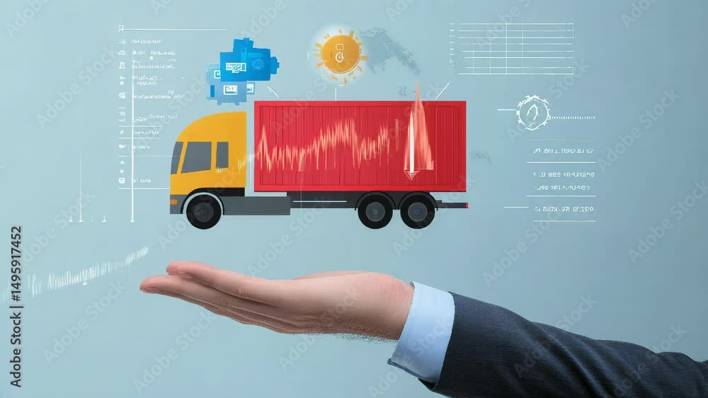 Poster delve into the world of advanced logistics tracking by utilizing engaging and informative data visua