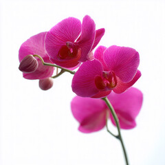 Obraz premium Orchid Isolated On White