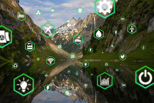 Environmental technology concept. Sustainable development goals. SDGs. - Powered by Adobe