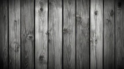 Fototapeta premium Aged wooden planks in grayscale backdrop.