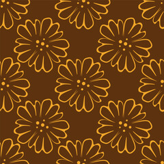 Seamless pattern with floral background