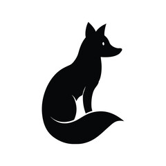 black silhouette of a cat